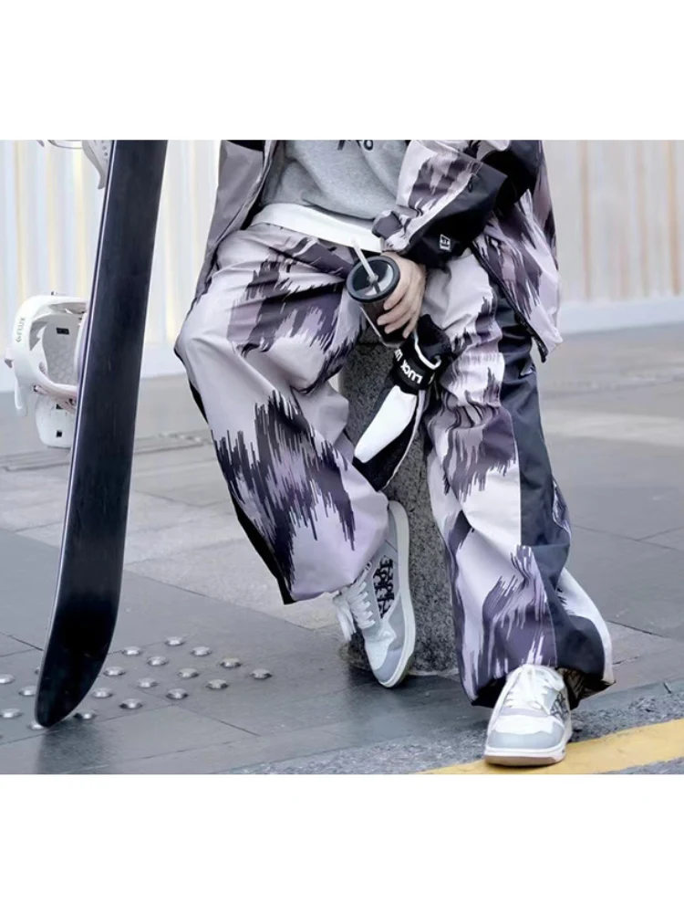 NIS Leopard Print Shell Snow Pants - Unisex - Image 8