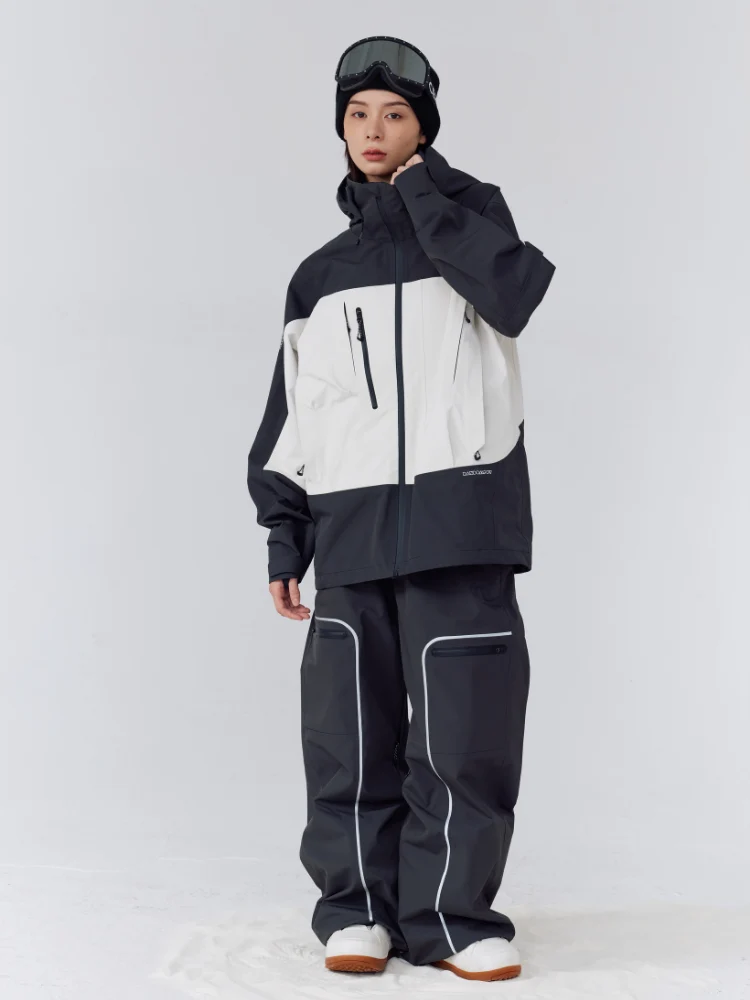 Randompow 3L Panda Colorblock Snow Jacket - Unisex - Image 3