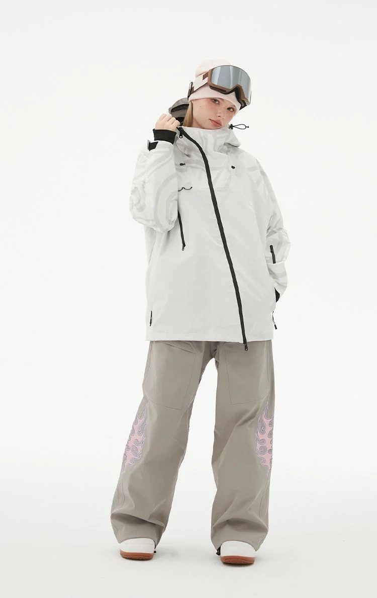 RandomPow Freestyle White RECCO® Shell Jacket - Unisex - Image 6