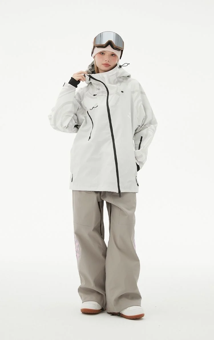 RandomPow Freestyle White RECCO® Shell Jacket - Unisex - Image 8
