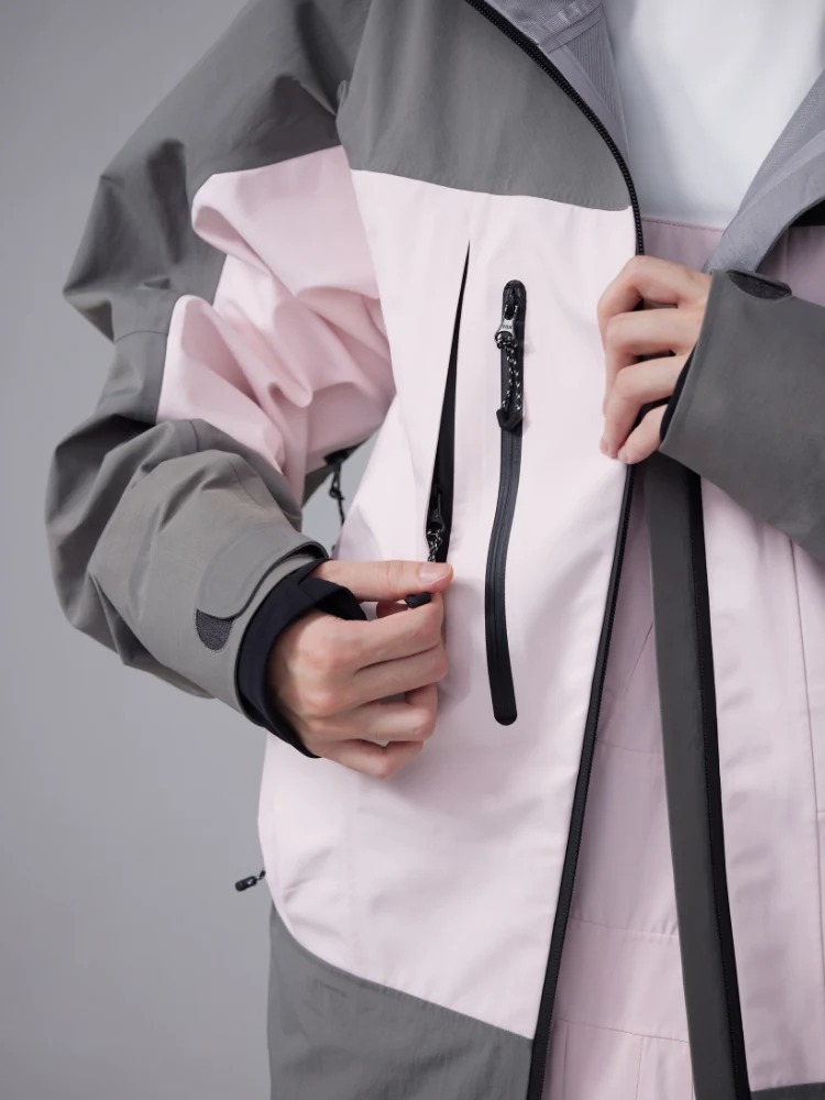 RandomPow Pink 3L Pro Backcountry Snowsuits - Unisex - Image 12