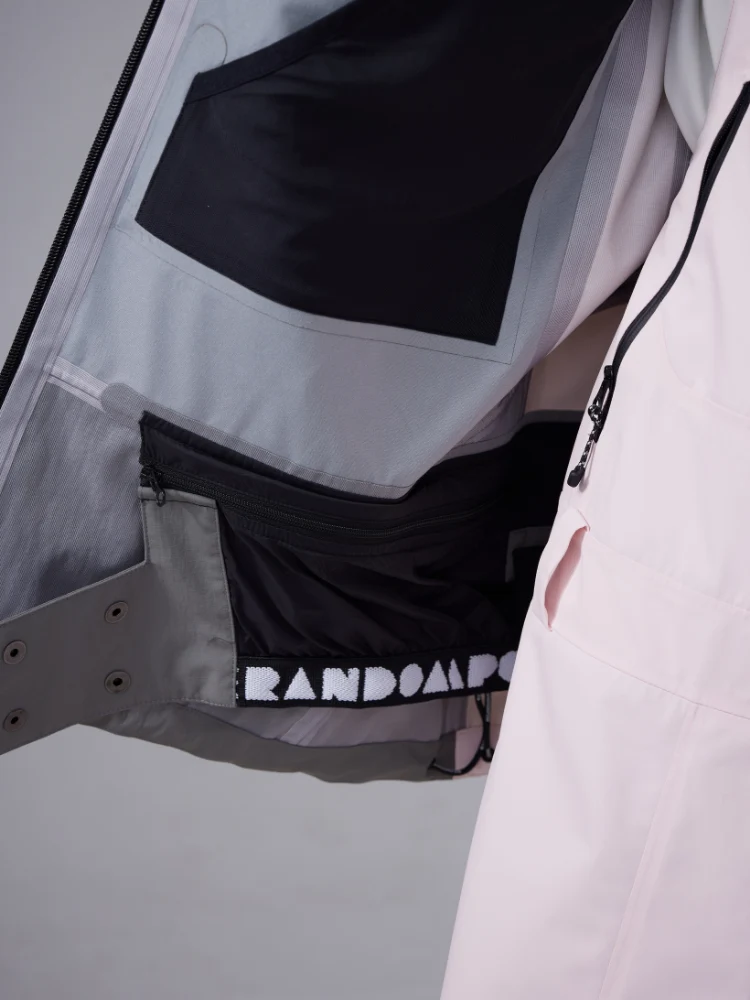 RandomPow Pink 3L Pro Backcountry Snowsuits - Unisex - Image 17