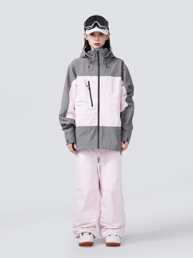 RandomPow Pink 3L Pro Backcountry Snowsuits - Unisex - Image 3