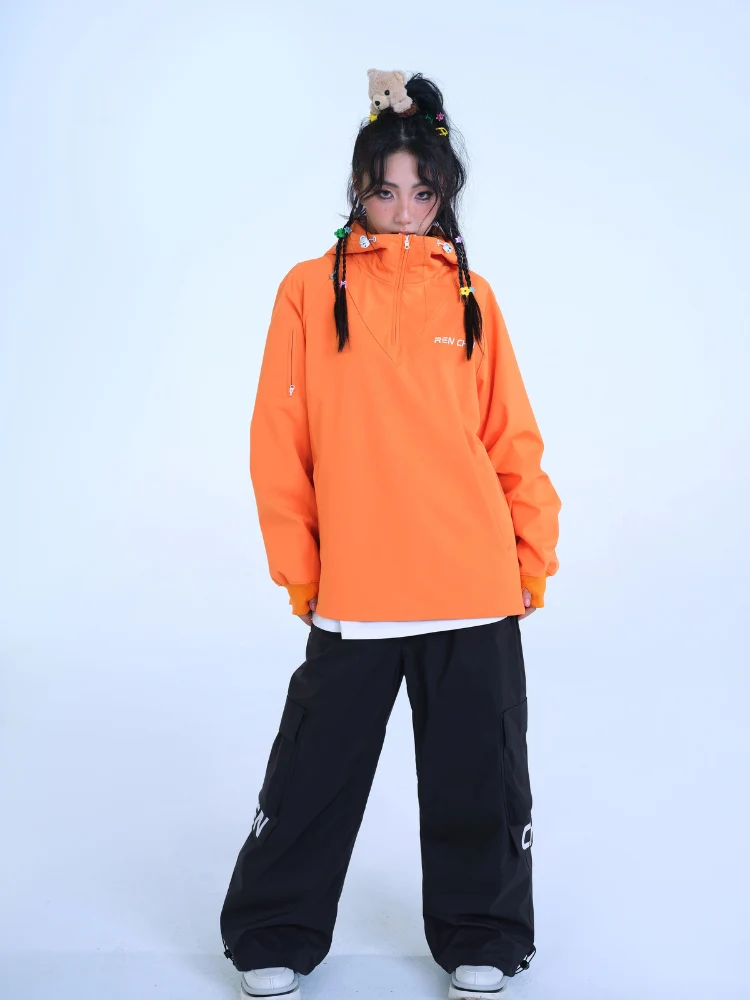 RenChill Cute Orange Bear Hoodie - Unisex - Image 6