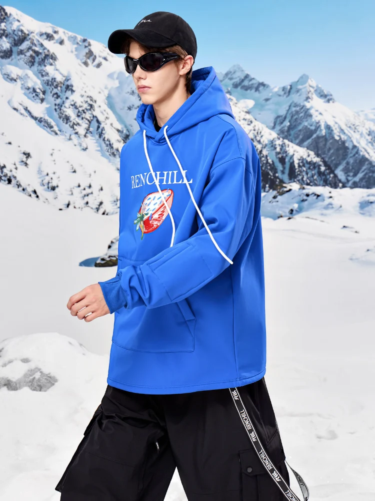RenChill Klein Blue 3L Fleece Ski Hoodie - Unisex - Image 2