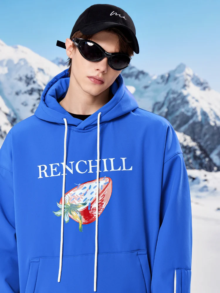 RenChill Klein Blue 3L Fleece Ski Hoodie - Unisex - Image 3