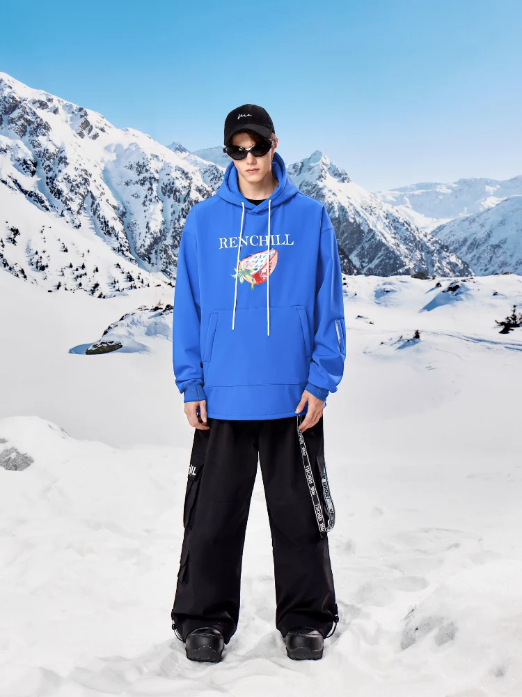 RenChill Klein Blue 3L Fleece Ski Hoodie - Unisex - Image 5