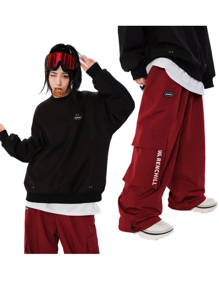 RenChill Wine Baggy Style Snow Pants - Unisex - Image 4