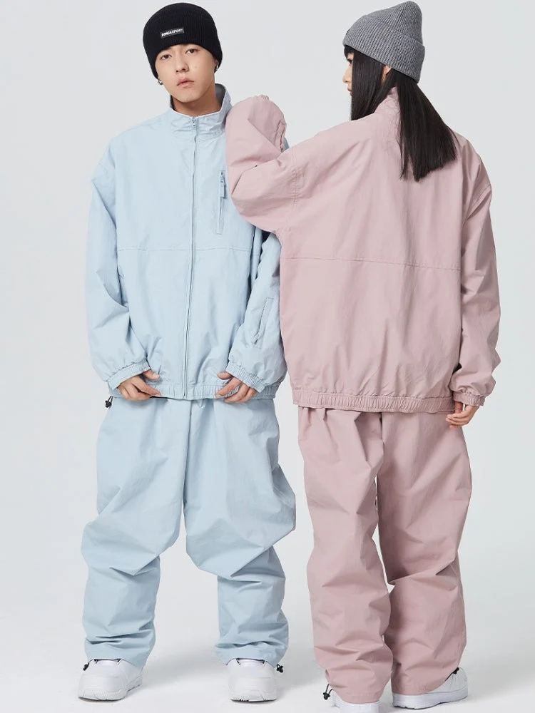 Searipe Baggy Style Monochrome Shell Snow Suit - Women's - Image 6