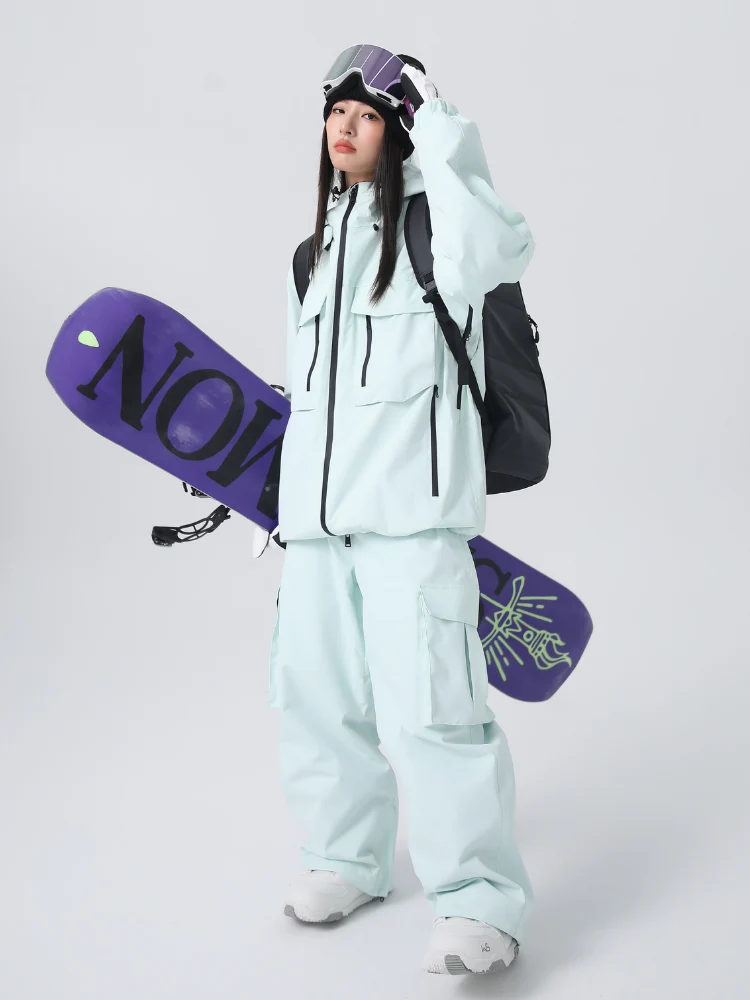 Searipe Brightline 3L Baggy Cargo Snow Pants - Unisex - Image 3