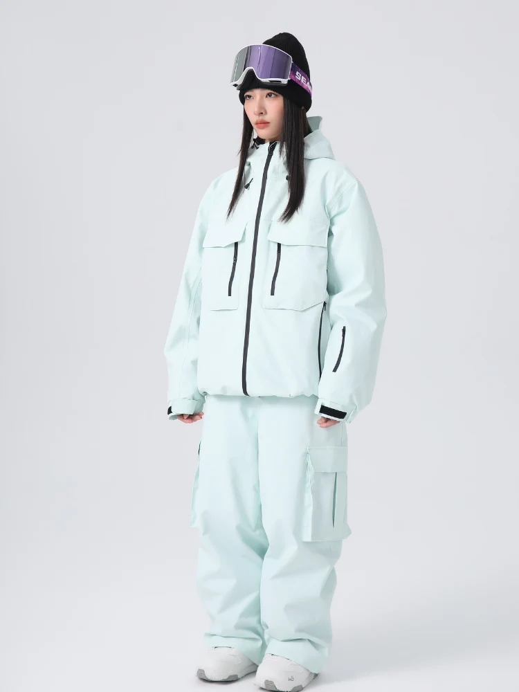 Searipe Brightline 3L Baggy Cargo Snow Pants - Unisex - Image 4