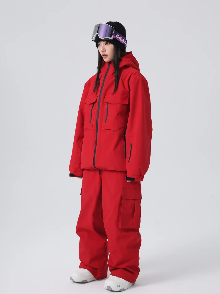 Searipe Brightline 3L Baggy Cargo Snow Pants - Unisex - Image 6