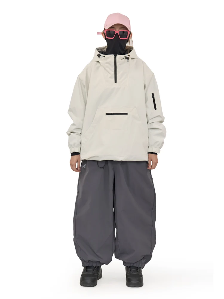SnoWears Minimalist Baggy Snow Pants - Unisex - Image 8