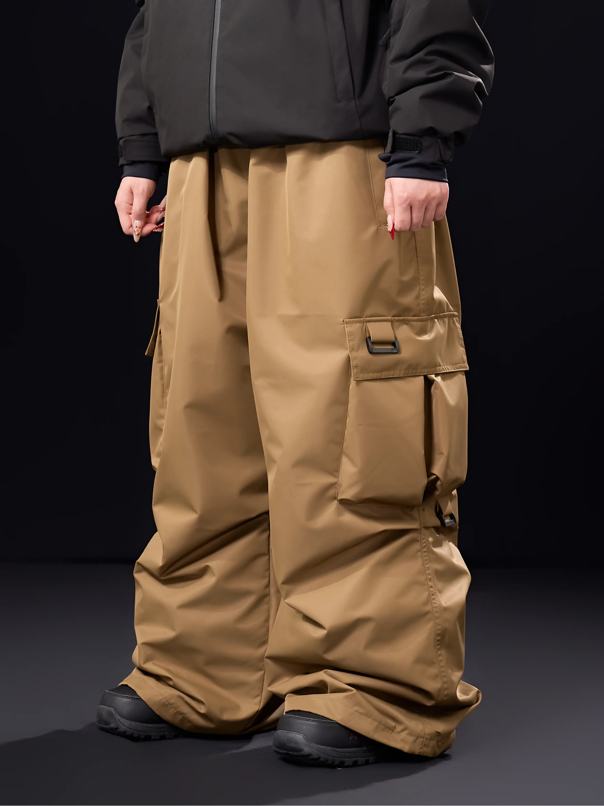 SnoWears X Taevis All-Terrain Baggy Cargo Snow Trousers - Unisex - Image 2