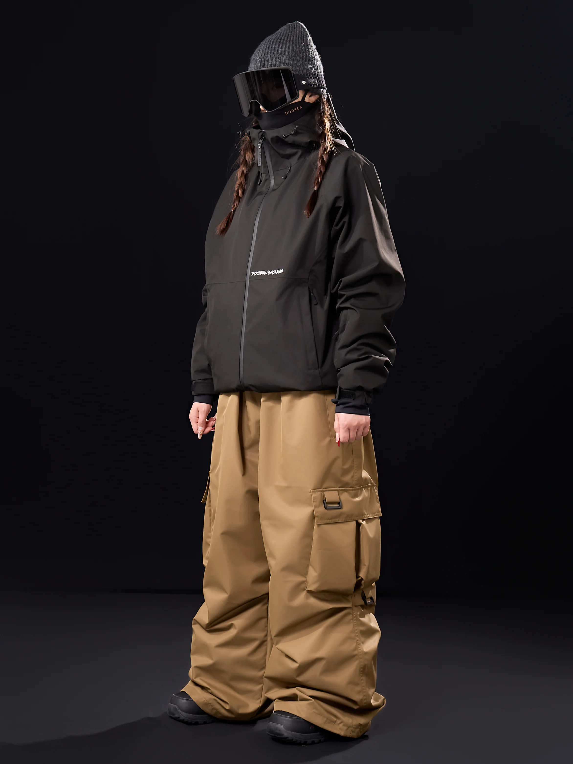 SnoWears X Taevis All-Terrain Baggy Cargo Snow Trousers - Unisex - Image 3