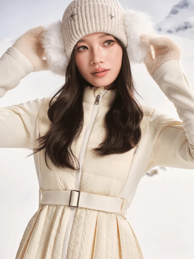 Solkee Puffy Pleats Mid Layer Down Jacket – Women’s - Image 2