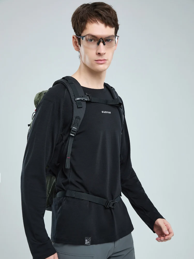 Surpine Merino Wool Long Sleeve Shirt - Men's