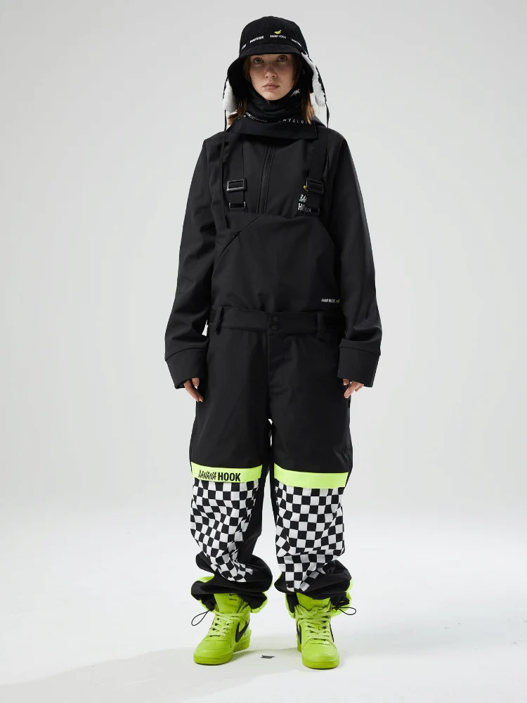 Tolasmik X Banana Hook Premium Chess Baggy Bib Pants - Unisex - Image 10