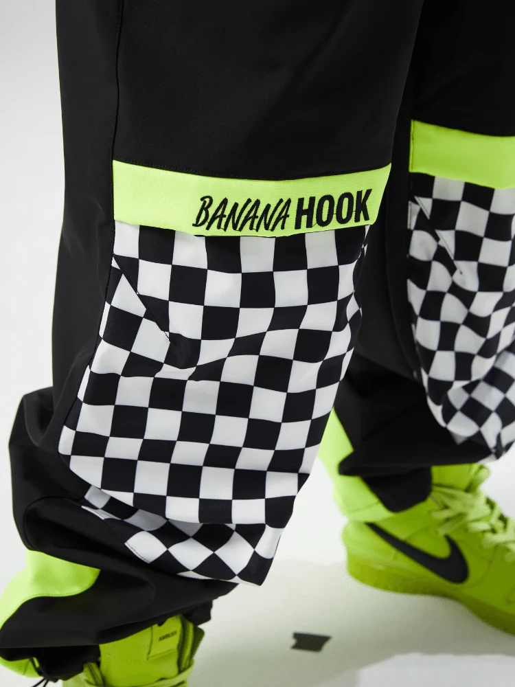 Tolasmik X Banana Hook Premium Chess Baggy Bib Pants - Unisex - Image 12
