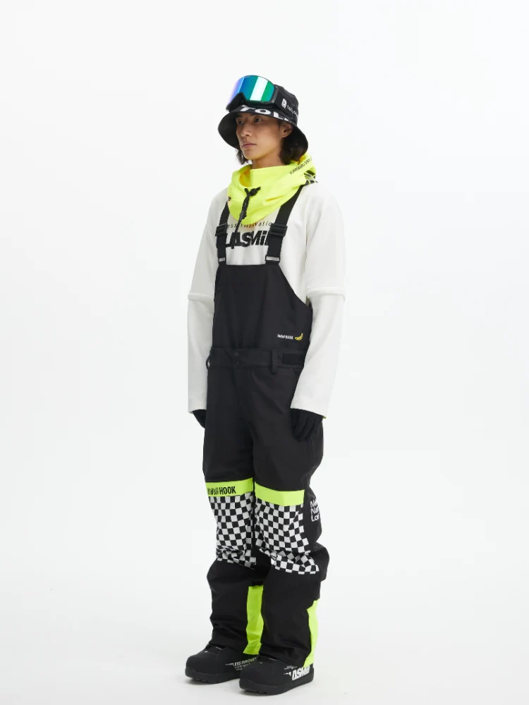 Tolasmik X Banana Hook Premium Chess Baggy Bib Pants - Unisex - Image 3