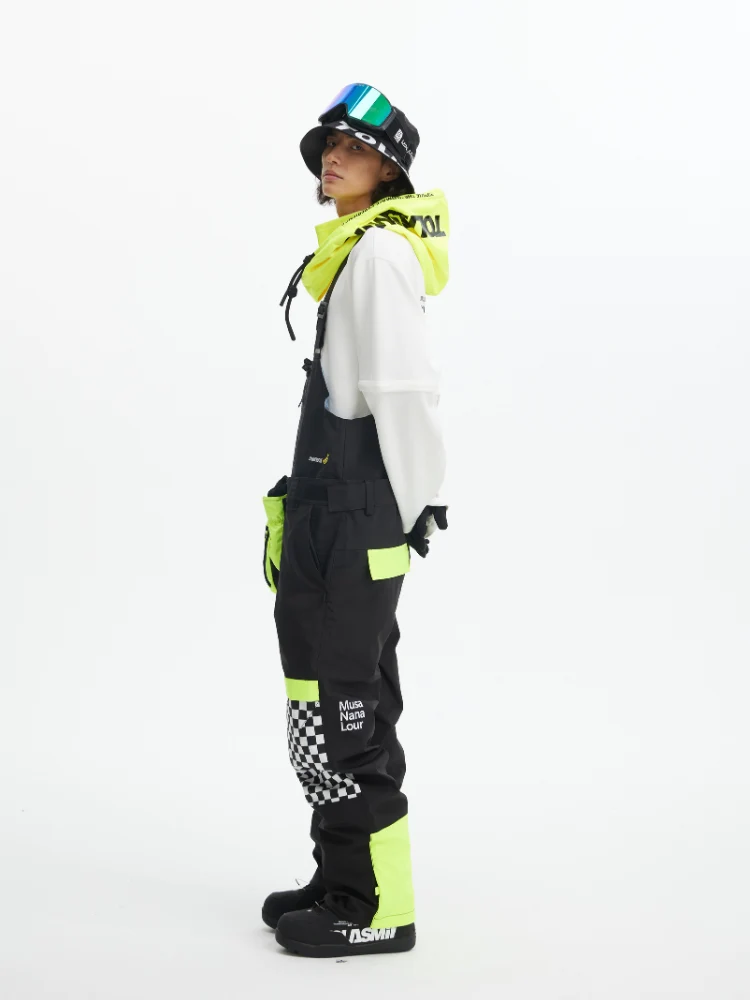 Tolasmik X Banana Hook Premium Chess Baggy Bib Pants - Unisex - Image 6