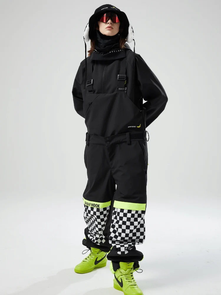 Tolasmik X Banana Hook Premium Chess Baggy Bib Pants - Unisex - Image 7