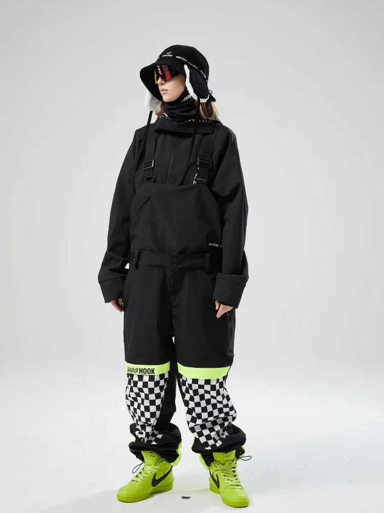 Tolasmik X Banana Hook Premium Chess Baggy Bib Pants - Unisex - Image 8
