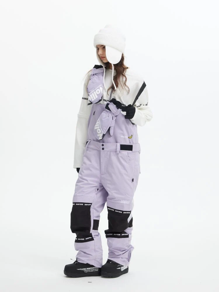 Tolasmik X Banana Hook Premium Purple Snow Bib Pants - Unisex - Image 10