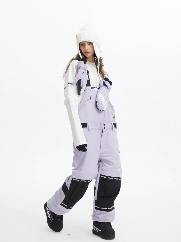 Tolasmik X Banana Hook Premium Purple Snow Bib Pants - Unisex - Image 4