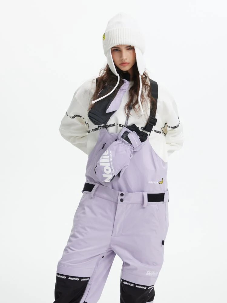 Tolasmik X Banana Hook Premium Purple Snow Bib Pants - Unisex - Image 7