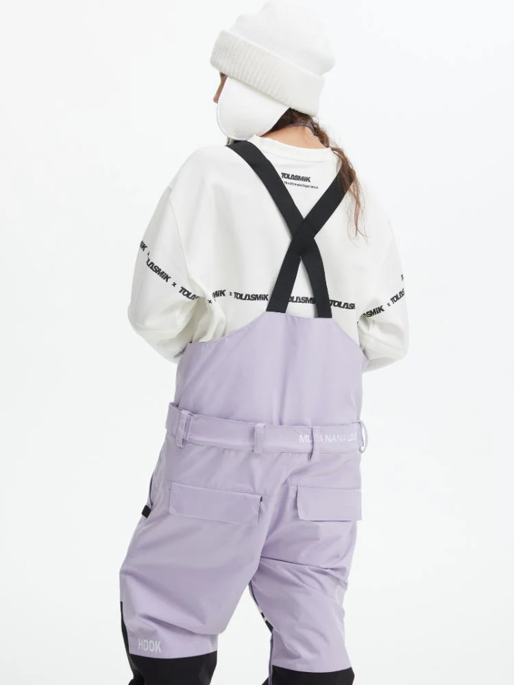 Tolasmik X Banana Hook Premium Purple Snow Bib Pants - Unisex - Image 8