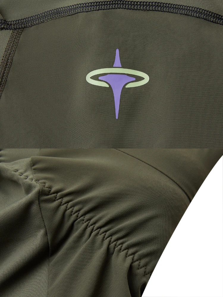 TurtleRabbit Army Green Cycling Bib Shorts - Men’s - Image 16