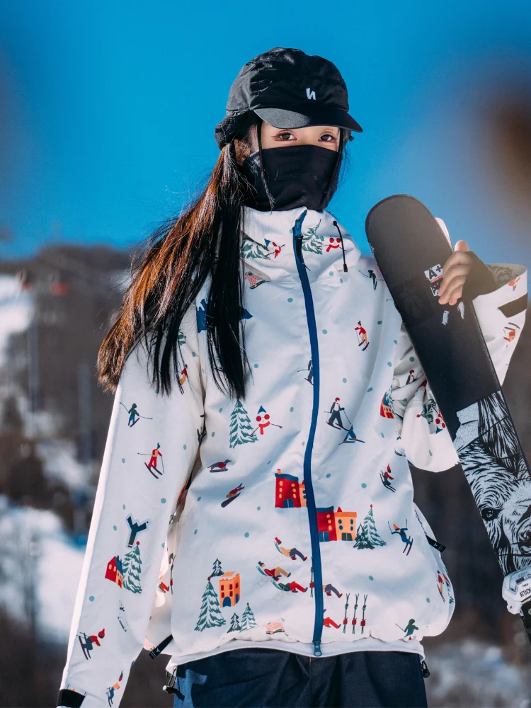 Winter Ticket 3L Canvas Peak Baggy Ski Jacket - Unisex - Image 10