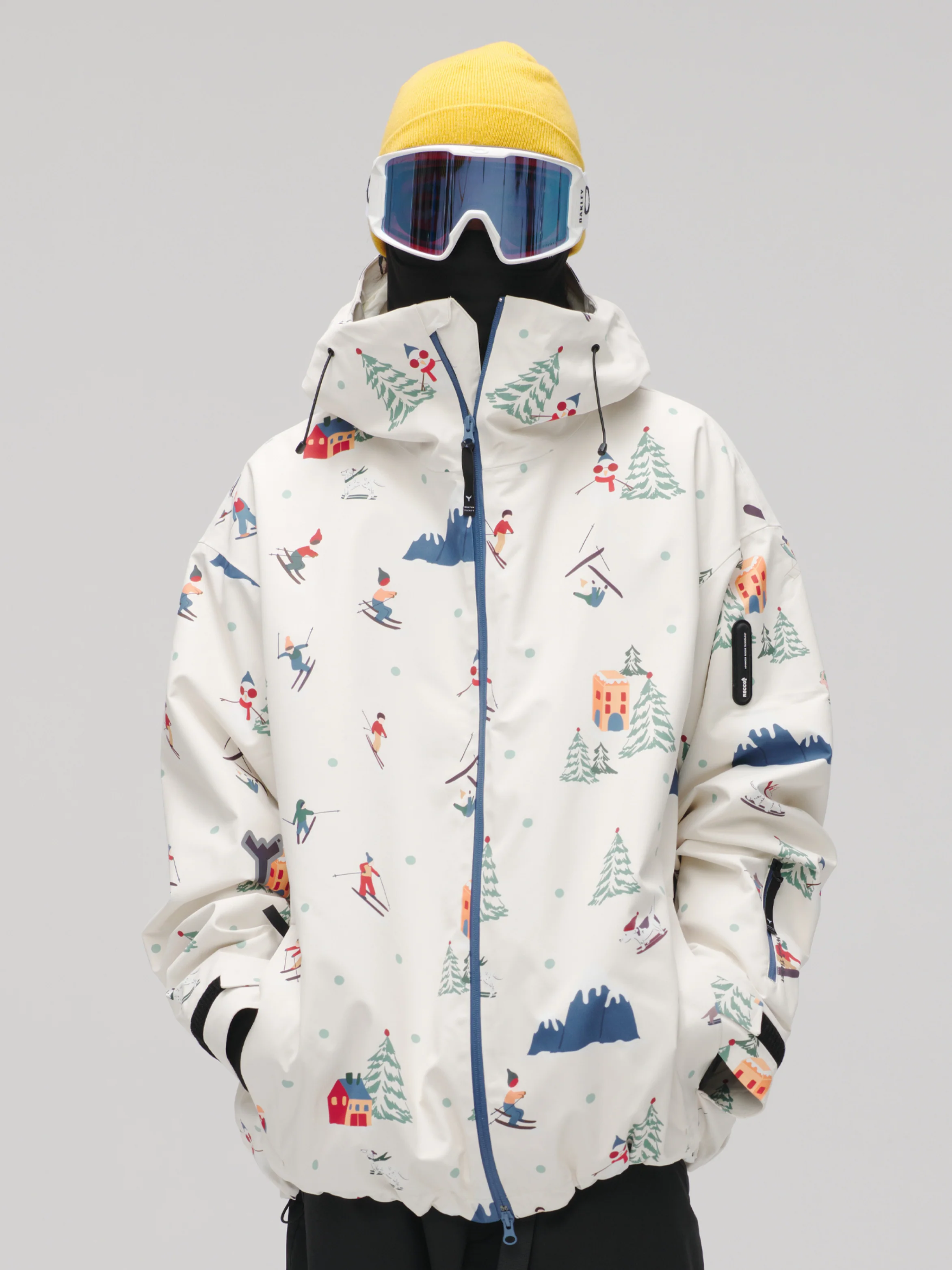 Winter Ticket 3L Canvas Peak Baggy Ski Jacket - Unisex - Image 2