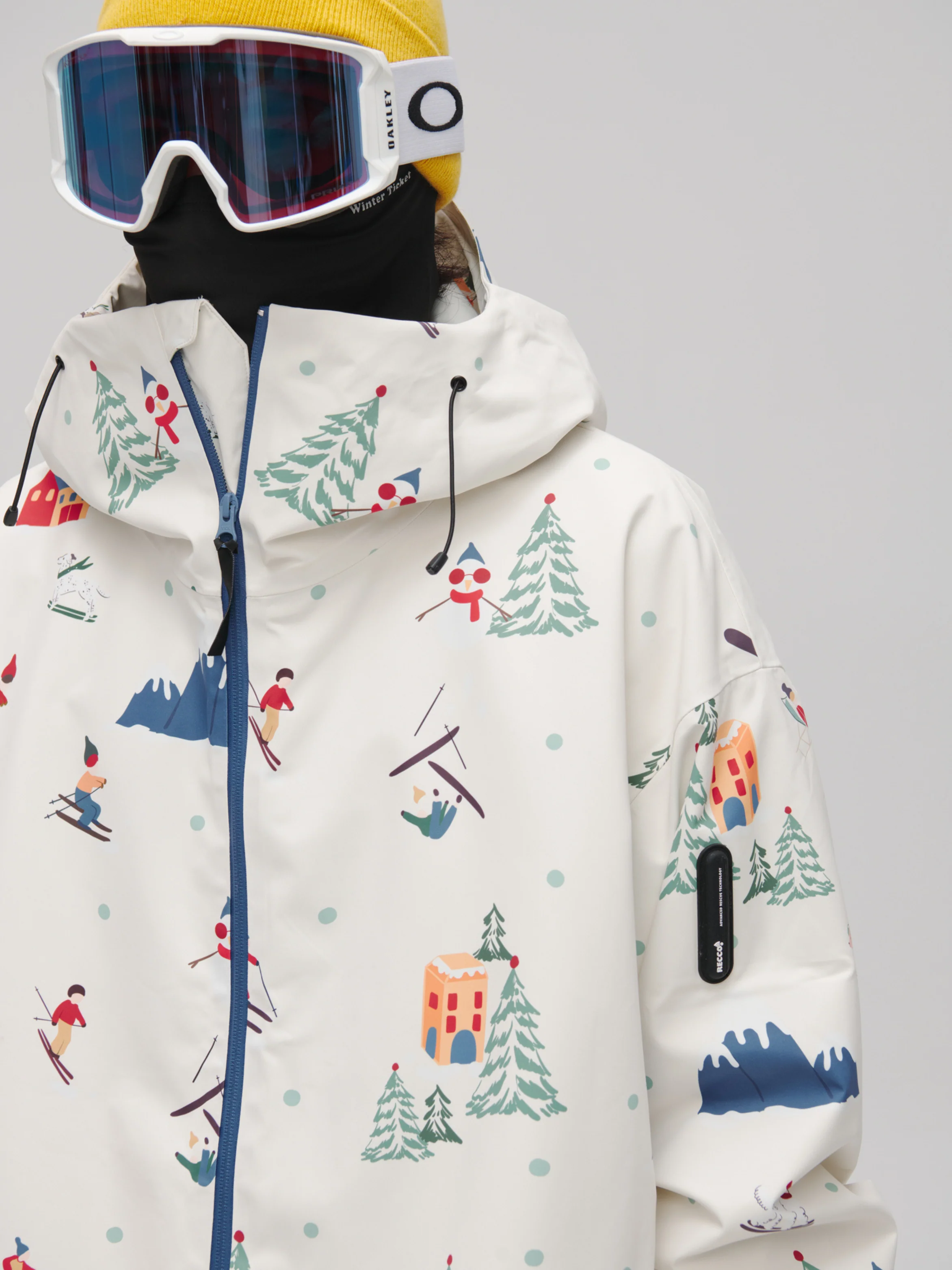Winter Ticket 3L Canvas Peak Baggy Ski Jacket - Unisex - Image 4