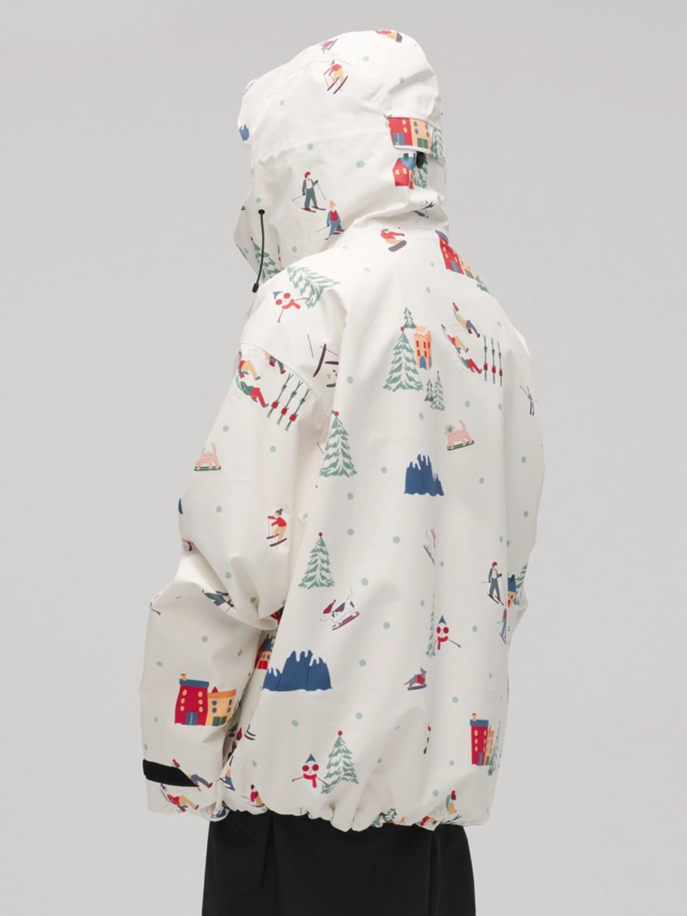 Winter Ticket 3L Canvas Peak Baggy Ski Jacket - Unisex - Image 5