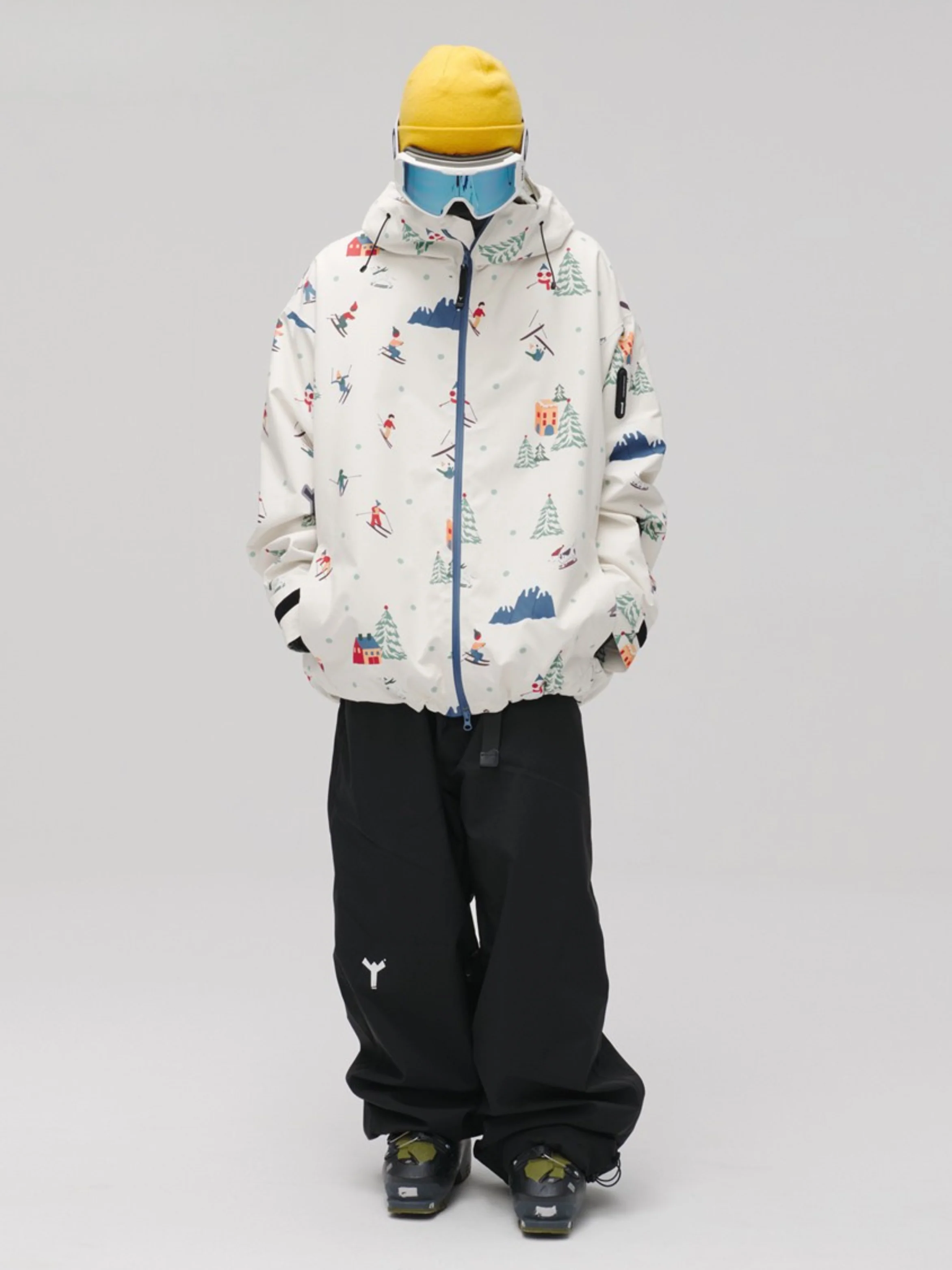 Winter Ticket 3L Canvas Peak Baggy Ski Jacket - Unisex - Image 6