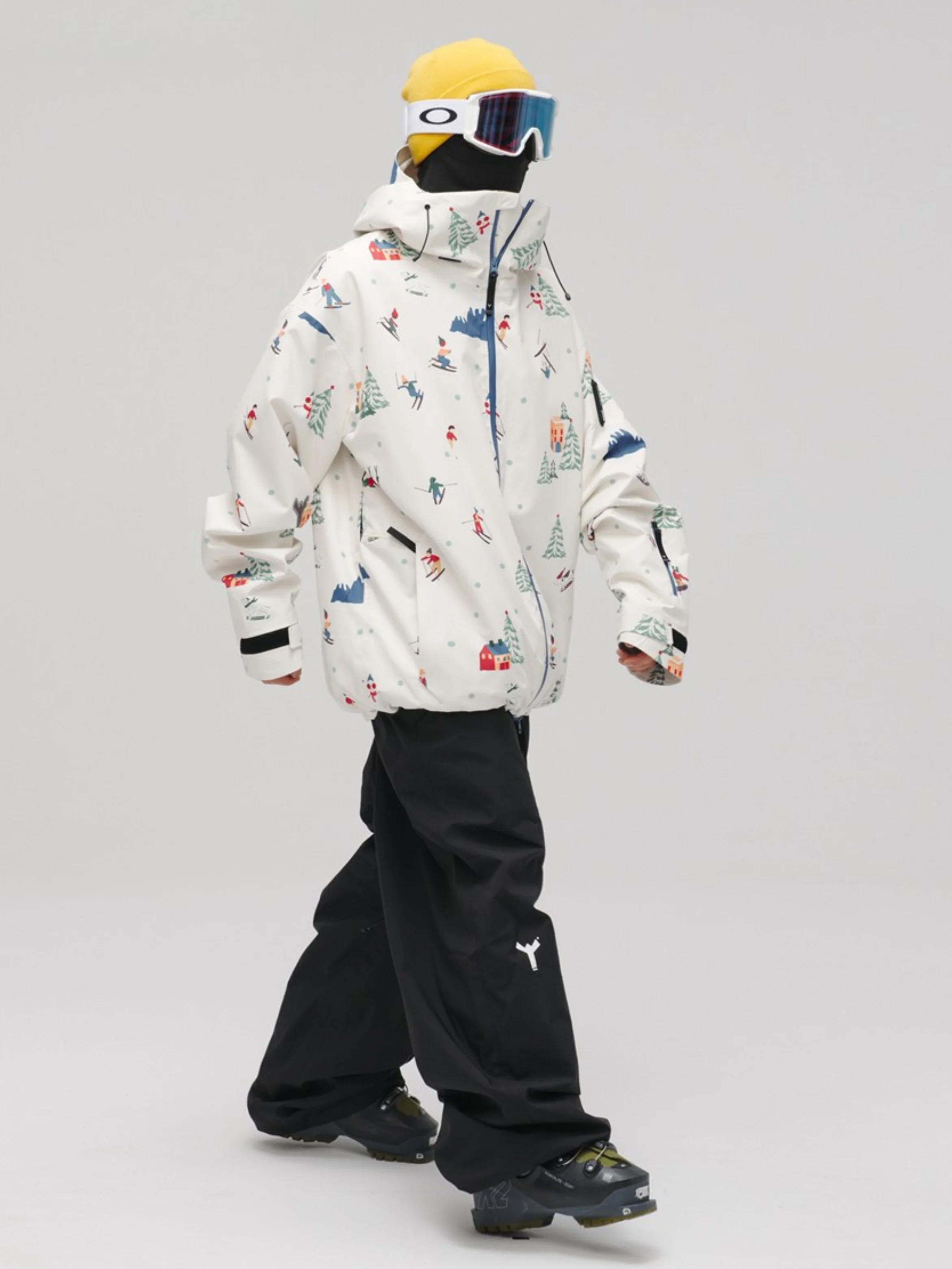 Winter Ticket 3L Canvas Peak Baggy Ski Jacket - Unisex - Image 7