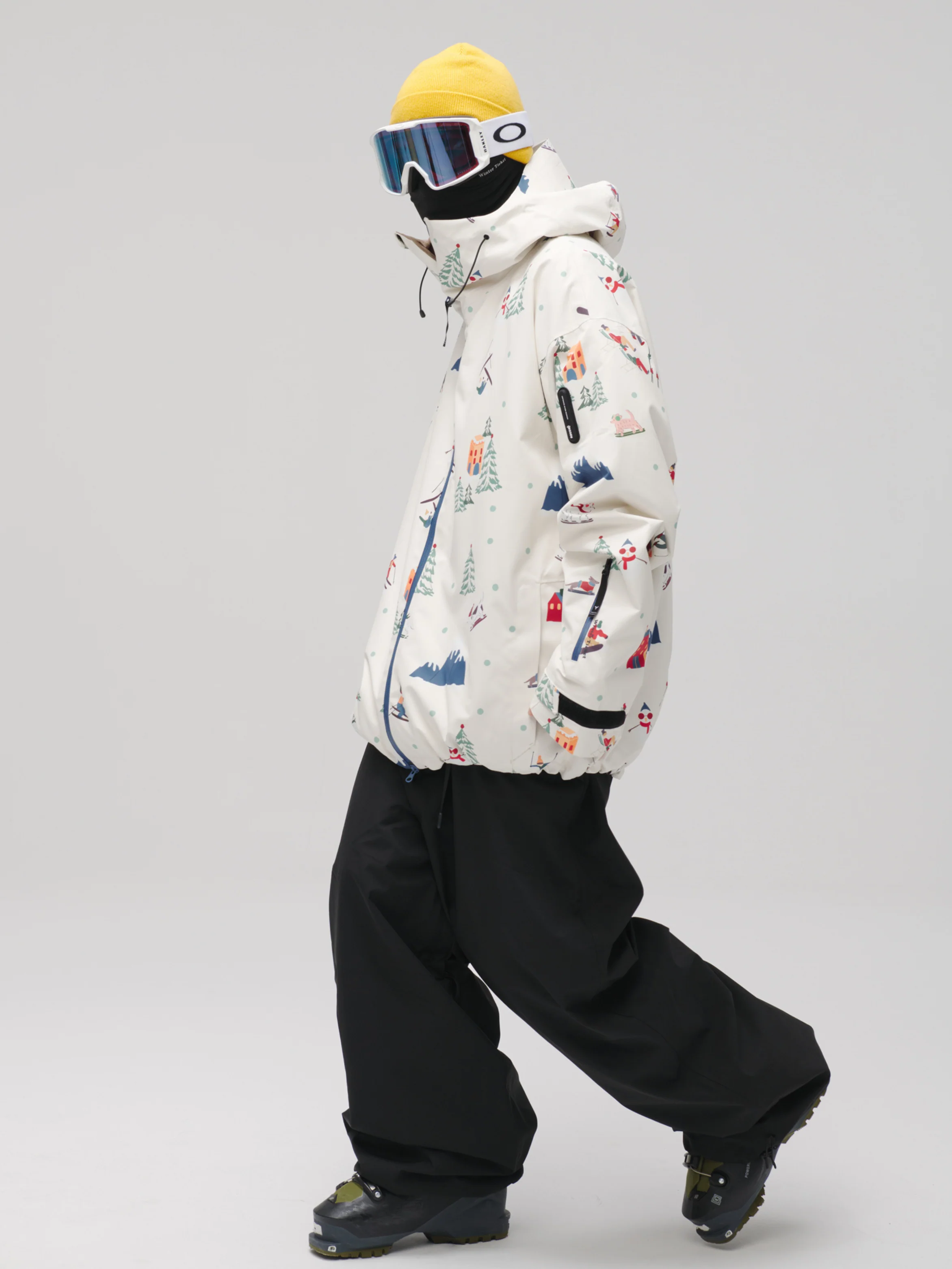 Winter Ticket 3L Canvas Peak Baggy Ski Jacket - Unisex - Image 8