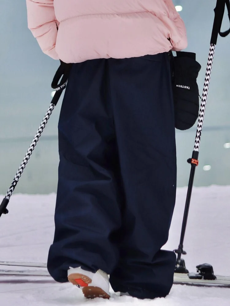 Winter Ticket Denim Baggy Ski Pants - Unisex - Image 8