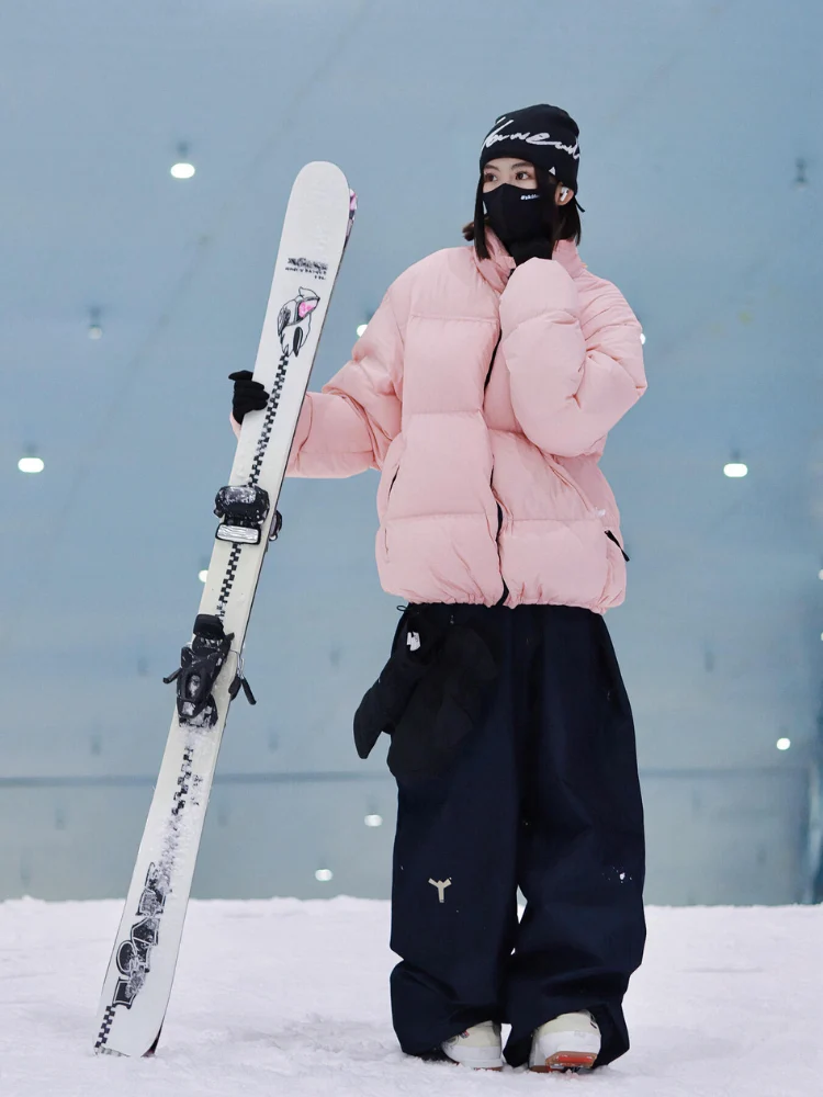 Winter Ticket Denim Baggy Ski Pants - Unisex - Image 9