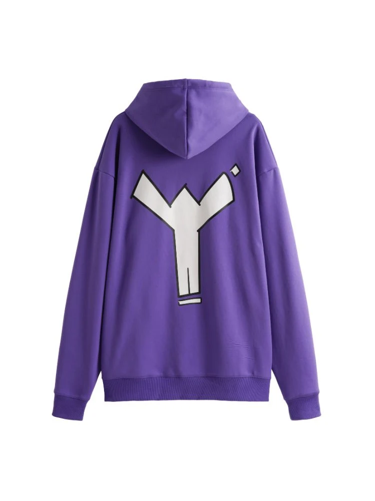 Winter Ticket Freestyle Purple Fleece Hoodie - Unisex - Image 2