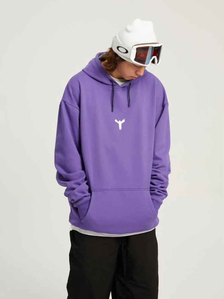 Winter Ticket Freestyle Purple Fleece Hoodie - Unisex - Image 3