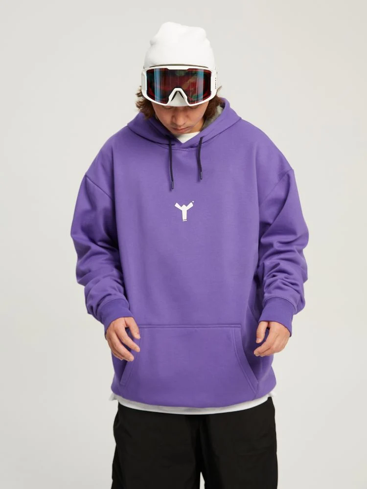 Winter Ticket Freestyle Purple Fleece Hoodie - Unisex - Image 4