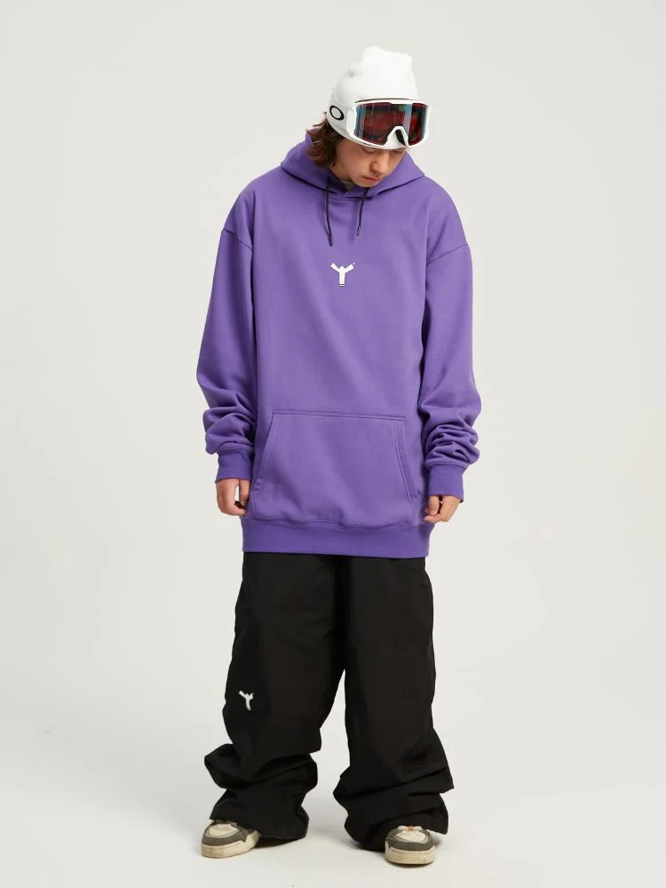 Winter Ticket Freestyle Purple Fleece Hoodie - Unisex - Image 6