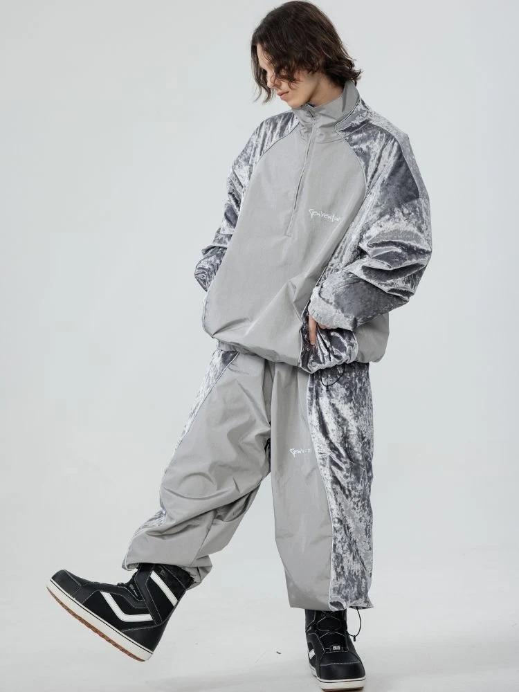 Zenventure White 3L Velvet Sparkle Snow Suit - Unisex - Image 13